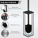 Square Standing Toilet Brush with Holder – Sleek 304 Stainless Steel Durable Finish