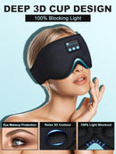 3D Eye Mask with Wireless Headphones – Comfortable & Breathable Sleep Mask