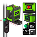 Mini 2 Line Infrared Laser Level – Portable Green 2-Line High-Precision Water & Alignment Meter