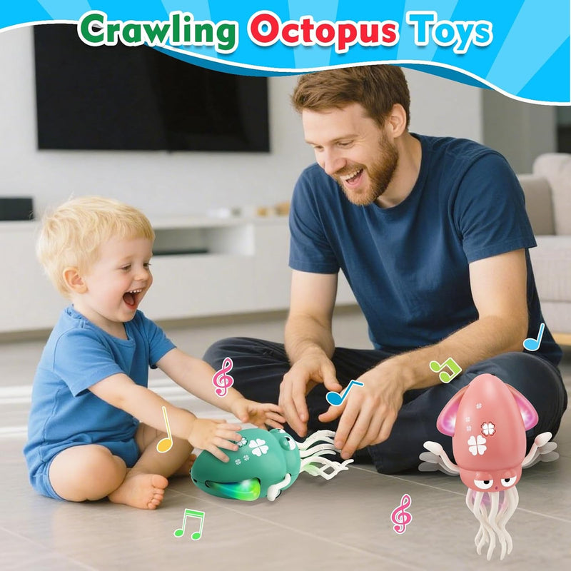 Smart Dancing Octopus Toy – Rechargeable Moving Squid with Sensor for Kids