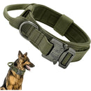 Tactical Dog Collar with Control Handle and D-ring for a Dog leash
