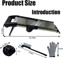 Adjustable Professional Mandoline Slicer – Stainless Steel Vegetable & Fruit Cutter for Effortless Kitchen Prep