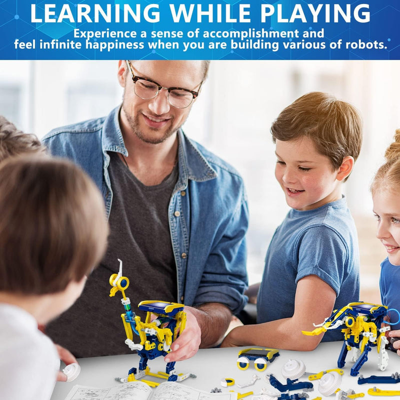 11-in-1 Solar Robot Kit – STEM Educational DIY Building Toys for Kids