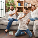 Portable Karaoke Machine – Bluetooth Speaker with 2 Wireless Mics & LED Lights