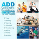 Adjustable Wrists & Ankle Weights - Set of 2 Silicone Hand Weights for Women