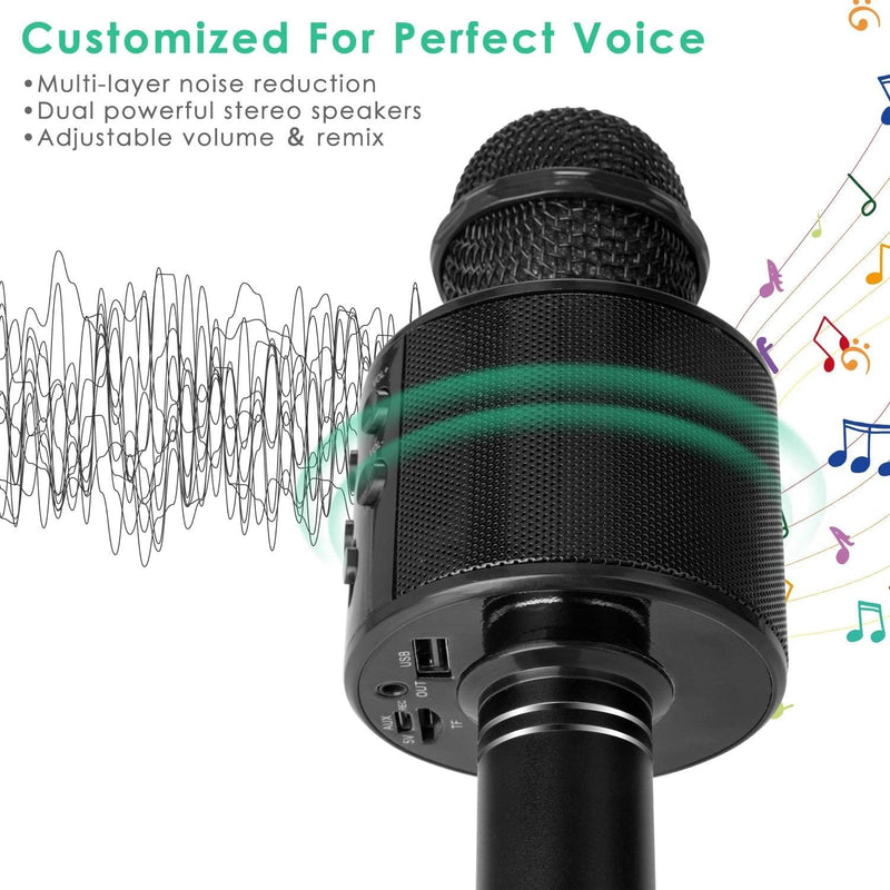 Wireless Bluetooth Karaoke Microphone – Handheld Mic & Speaker For All Ages