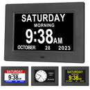 Digital Day Clock for Seniors – 7" Display 12 Alarms Ideal for Dementia & Memory Loss