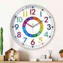 Children’s Silent Wall Clock – 24-Hour Easy Time Learning 10 Inch Ideal for Bedroom or Classroom