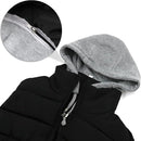Unisex Winter Padded Body Warmer – Quilted Puffer Gilet with Removable Hood