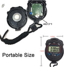 Digital Sports Stopwatch – Handheld LCD Chronograph Timer for Training