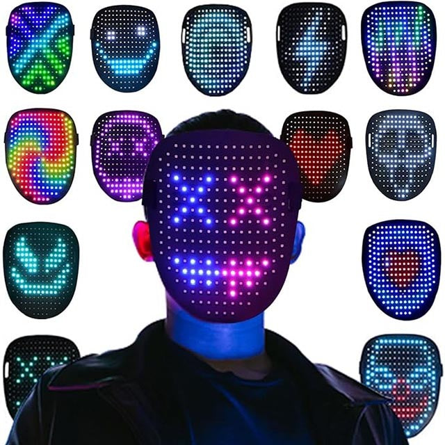 LED Mask with Gesture Control – Light-Up Toy for Kids