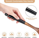 Wooden Spatula Set – 2-Piece Teak Cooking Utensils Slotted & Flat Turners