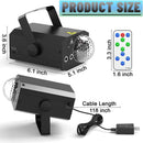 2-in-1 Laser Disco Light – Sound Activated Strobe with Remote Control