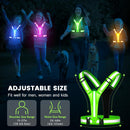 Reflective Running Vest Gear - Rechargeable & High Visibility for Cycling Walking
