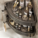 2 Tier Adhesive Corner Shower Caddies– No-Drill Bathroom & Kitchen Rack with Towel Holder