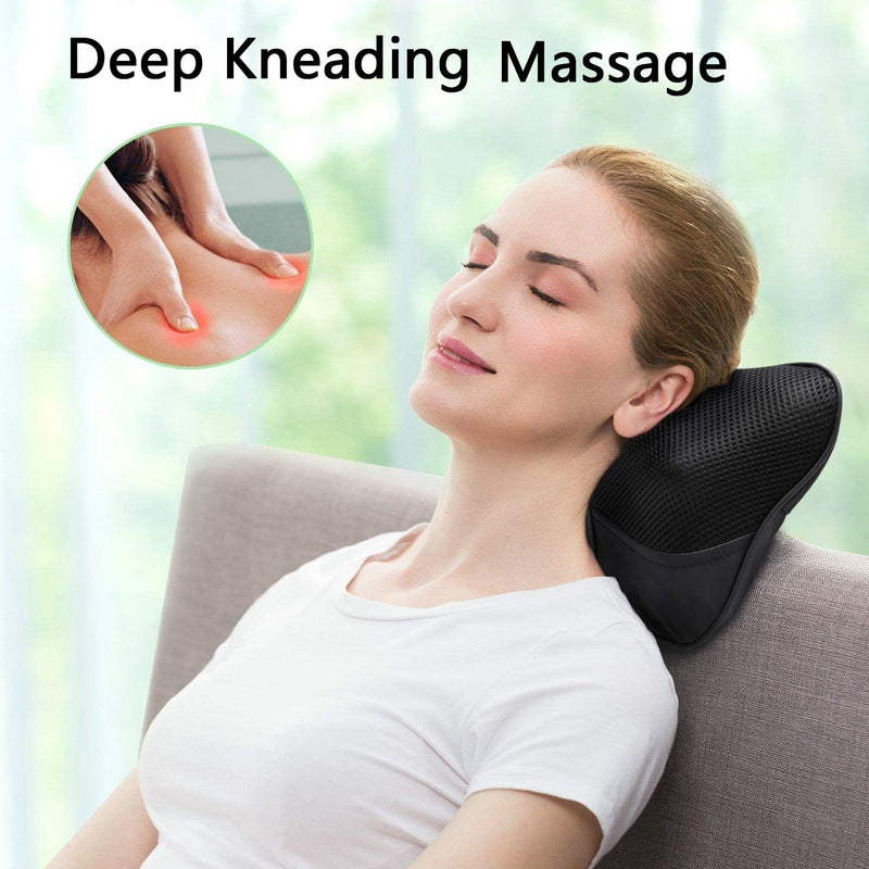 Shiatsu Massage Pillow with Heat – Multifunctional Car & Home Neck Back and Shoulder Massager