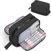 Large Capacity Pencil Case – 4-Compartment Multifunctional Pen & Stationery Organizer