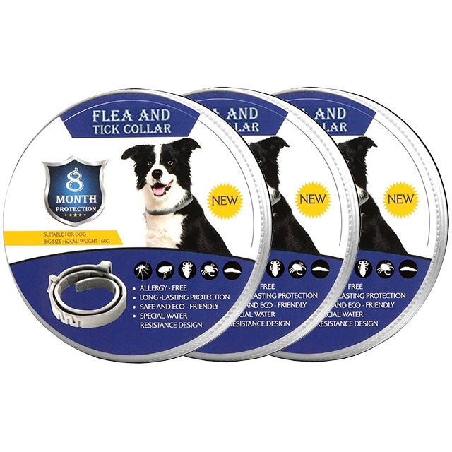 Natural Flea & Tick Collar for Cats & Dogs – Adjustable and Waterproof