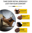 Men’s Safety Dealer Boots –  Non Slip Steel Toe Waterproof Leather Work Boots