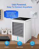 Compact Air Conditioner – Portable Cooler with Touch Control & 3 Speeds