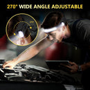 LED Rechargeable Head Torch – Rotating Weatherproof Light with Sensor Control