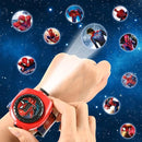 Spiderman Kids Digital Projector Watch – 3D Cartoon Projection Toy Wristwatch