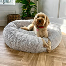 Calming Donut Dog Bed – Plush Anti-Anxiety Pet Bed