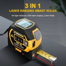 3-in-1 Laser Tape Measure – 60m Laser Rangefinder