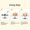 Electric Food Steamer – Poacher with Auto Shut-Off Multi-Functional Egg Cooker