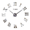 Large DIY Roman Numeral Wall Clock – 3D Acrylic Mirror Design Modern Home Decor for Living Room or Office