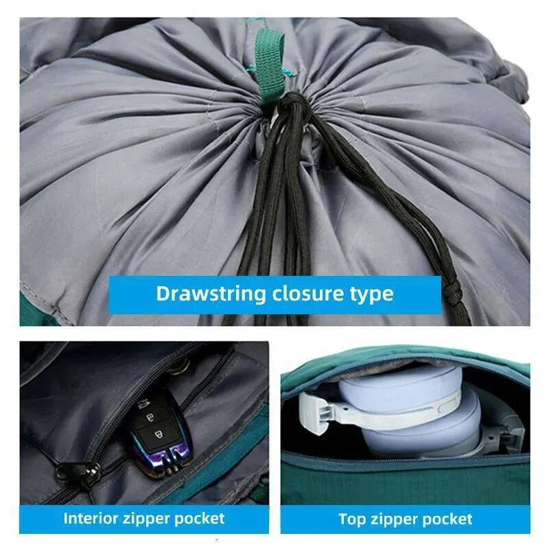 Large Water-Resistant Hiking Backpack – 40L Travel Rucksack & Daypack for Camping and Outdoors