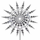 Metal Garden Windmill Spinner – Kinetic Yard Art for Outdoor Lawn & Patio Decor