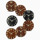 12-Inch Wooden Wall Clock – Glow-in-the-Dark Silent Quartz Movement MDF Background
