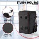 Heavy Duty Wide Mouth Tool Bag – Waterproof Multi-Compartment with Adjustable Shoulder Strap