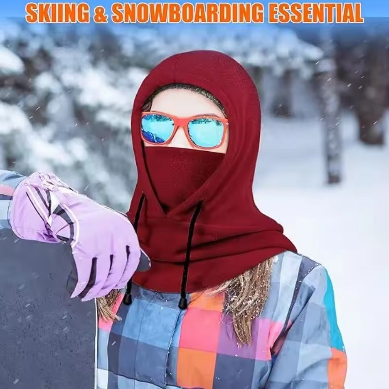 Thermal Fleece Ski Mask  – Cold Proof Beanie & Neck Warmer in One