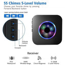 Waterproof Wireless Doorbell with RGB Light – Long-Range 300m IP55 Rated with Adjustable Volume