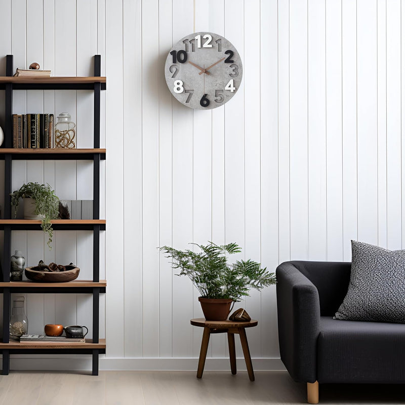 Modern Silent Wall Clock – Stylish Cutout Design for Every Room