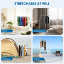 Portable Folding Clothes Rail – Adjustable Telescopic Travel Garment Rail