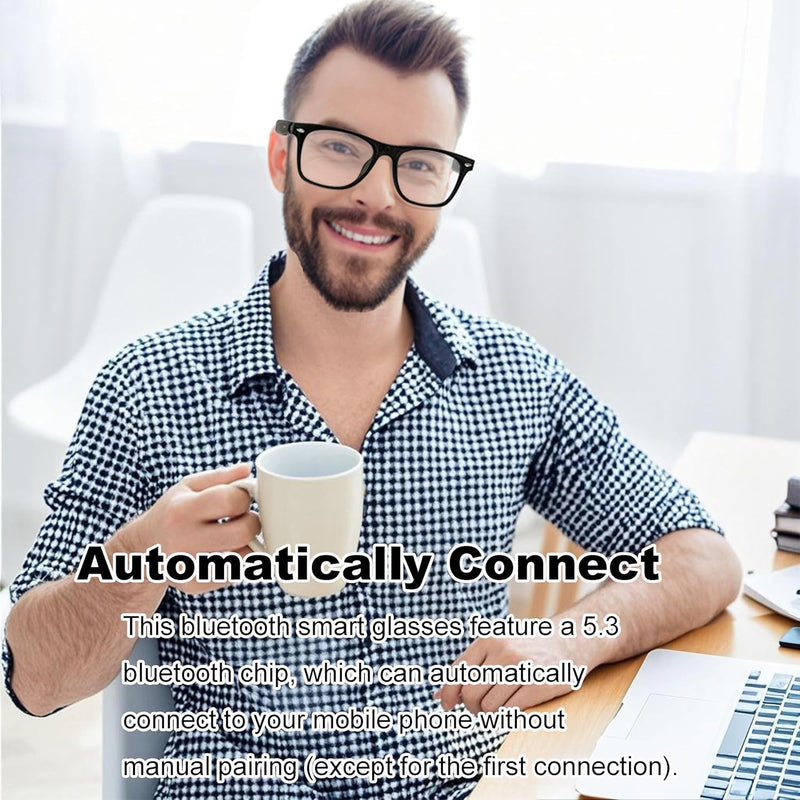 Smart Audio Glasses – Bluetooth Sunglasses with UV and Blue Light Protection