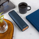 7-Day Pill Box - Stylish Aluminium & Wood Pill Organiser for Vitamins & Medication