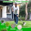 Multifunctional Garden Hoe & Moss Scraper – Stainless Steel Patio Weed Remover Tool with Handle