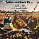 Multifunctional Garden Hoe & Moss Scraper – Stainless Steel Patio Weed Remover Tool with Handle