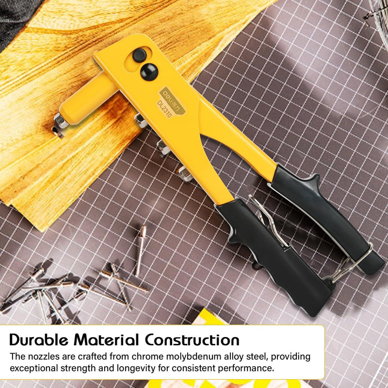 Heavy Duty Manual Riveter Gun – Durable Non-Slip Power-Assisted Design