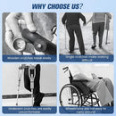Lightweight Folding Forearm Crutches – Height Adjustable with Ergonomic Handle & Non-Slip Base