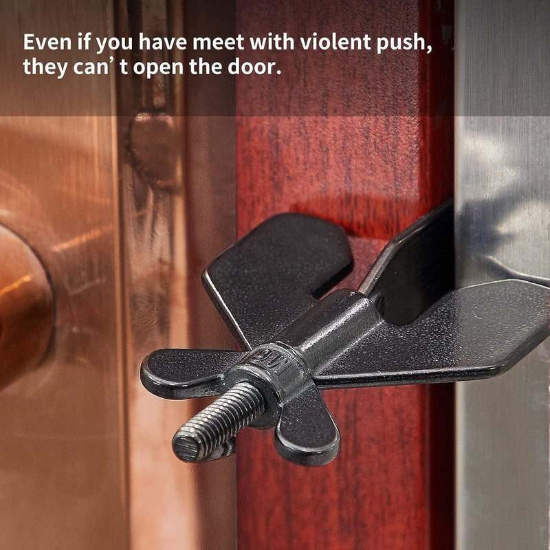 Portable Door Lock for Travel 2 Pieces – Heavy Duty Inside Door Latch for Home Hotel & Dorm