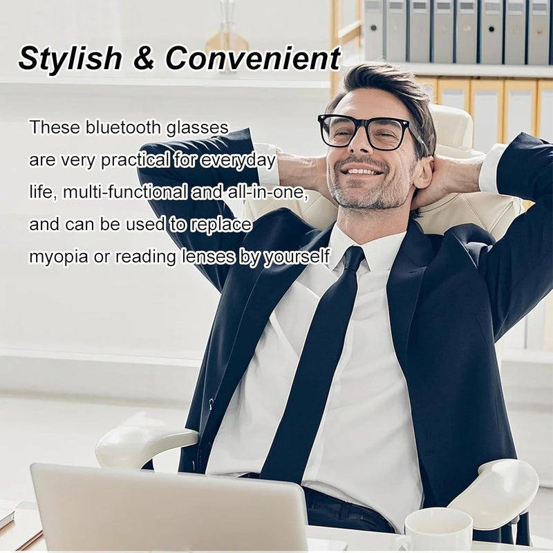 Smart Audio Glasses – Bluetooth Sunglasses with UV and Blue Light Protection