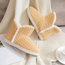 Women's Knitted Boot Slippers – Plush Lined Non-Slip Warm Winter House Shoes