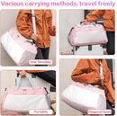 Women's Duffle Bag for Travel & Gym 35L – Waterproof with Shoe Compartment