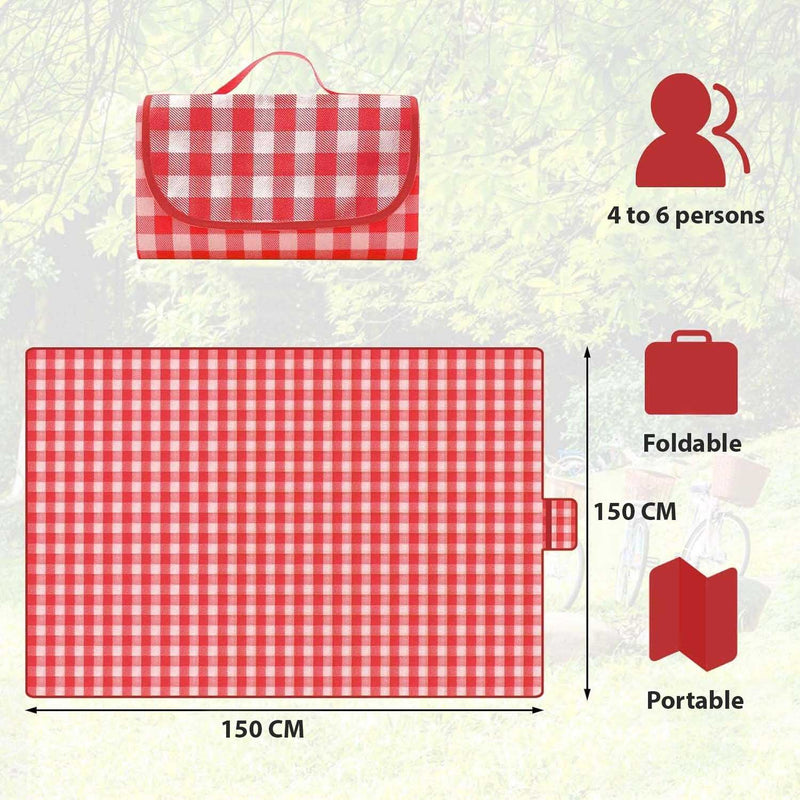 Waterproof Oxford Picnic Blanket – Thickened Foldable & Portable
