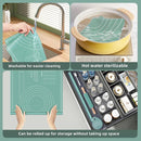 Rolling Pin & Silicone Pastry Mat Set – Non-Stick Baking Mat with Dough Scraper